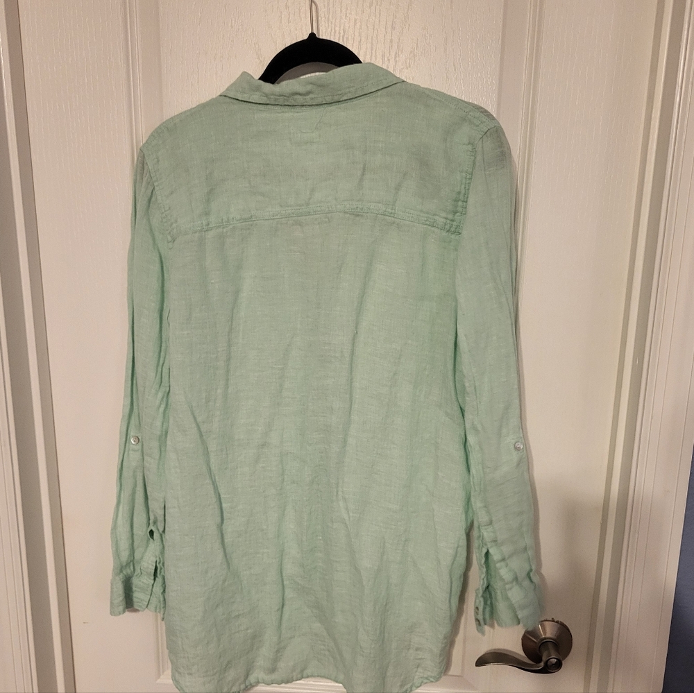 Sigrid Olsen Linen Top - Picture 2 of 7